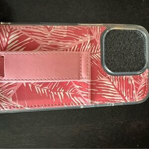 Walli iPhone 14 Pro Phone Case Pink Palms